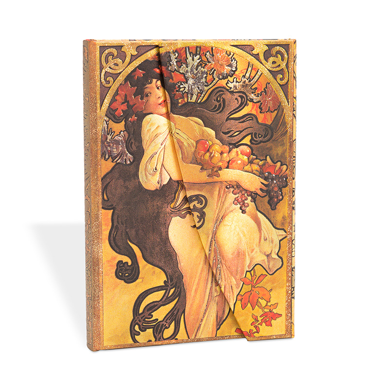PaperBlanks Mucha Collection Autumn Maiden Lined